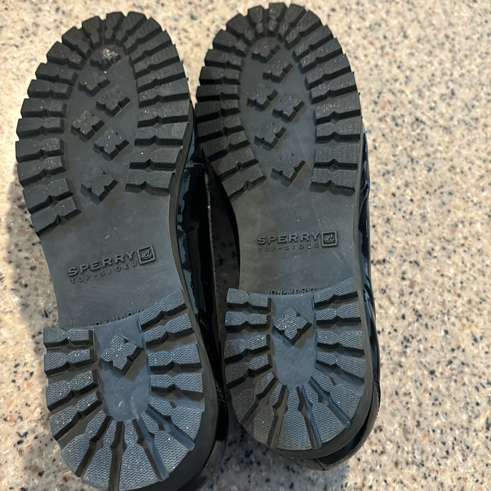 Black Sperry loafers size 8M. - Picture 3 of 7